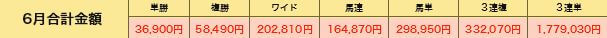 競馬楽しみ隊_的中実績6月